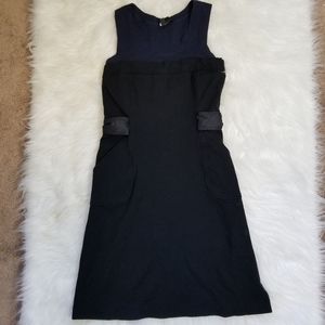 Theory Black and Navy Blue Dress Size 8